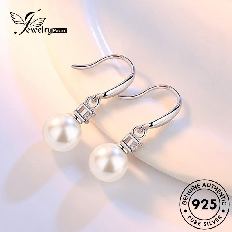 Jewelrypalace Anting Kait Asli Wanita Manis Silver Mutiara925 E468