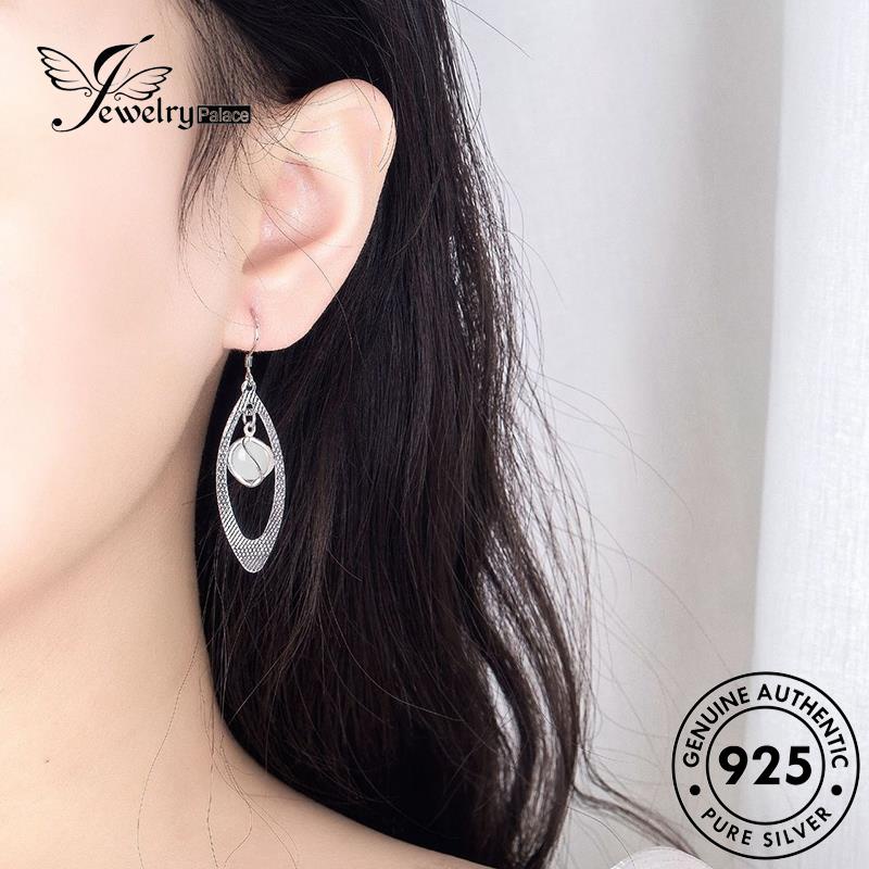 Jewelrypalace Anting Asli Temperamen Opal Rumbai Kait Perak Wanita925 E547