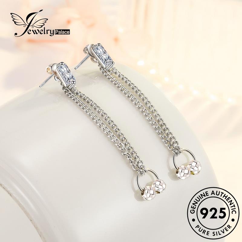 Jewelrypalace Anting Asli Perak925 Stud Wanita Rumbai E608