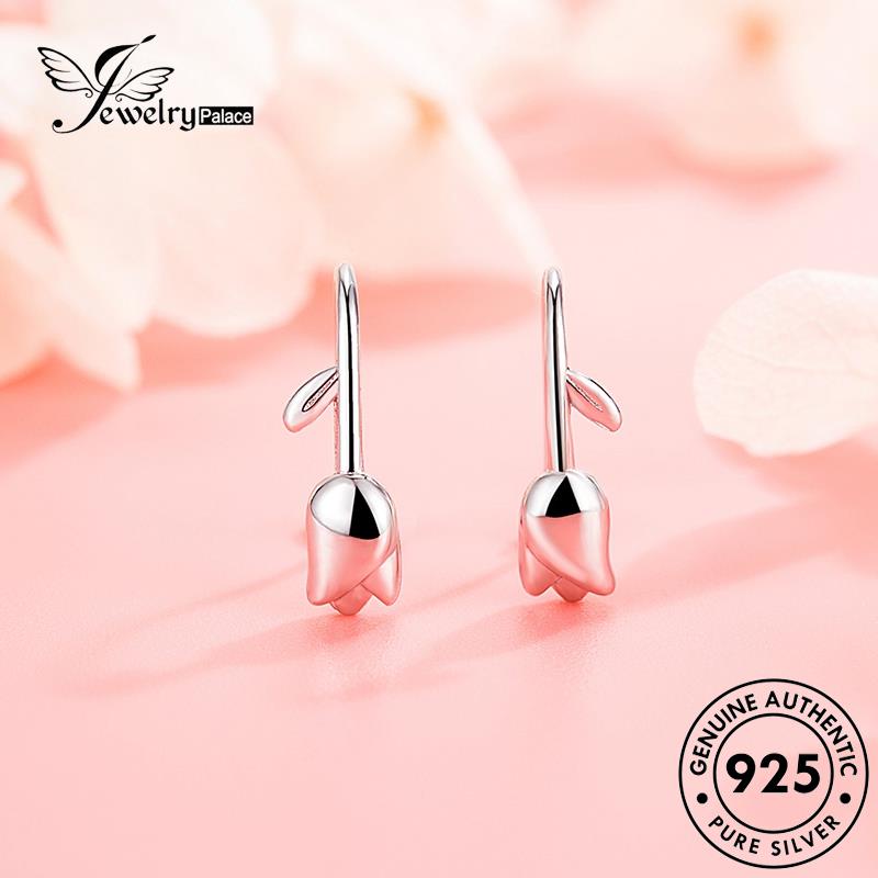 Jewelrypalace Tulip Wanita925 Perak Asli Fresh Anting Kait E782