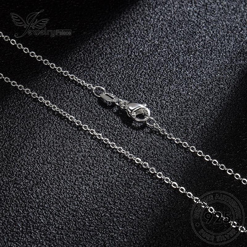 Tempat Perhiasan Wanita Retro O Kalung Perak Asli925 N56