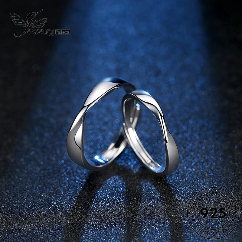 Jewelrypalace Perak925 Fashion Asli Cincin Couple Mobius R88