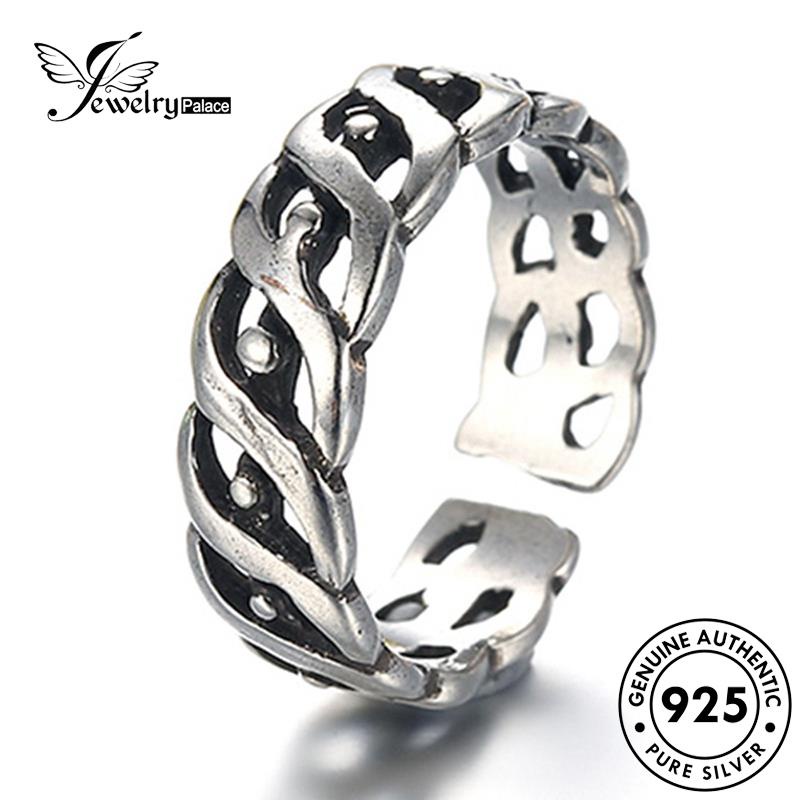 Jewelrypalace 925 Perak Wanita Temperamen Retro Rings Asli R216