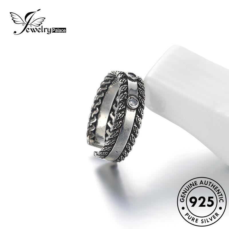 Jewelrypalace Cincin Retro Asli Twist Perak925 Wanita R219