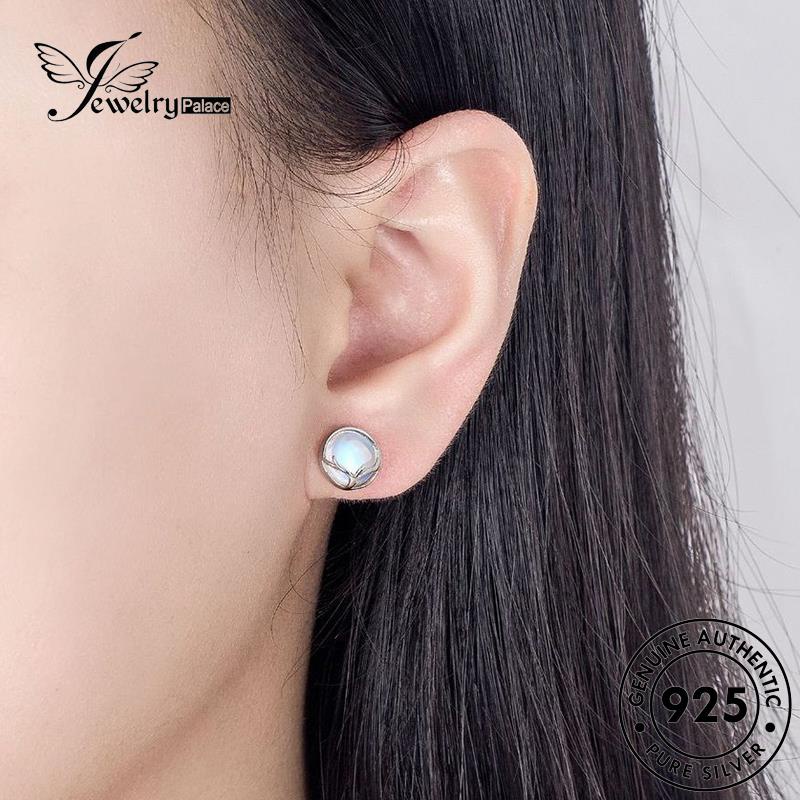 Jewelrypalace A Deer Opal Original Set925 Wanita Kalung Perak Mewah Dengan Lampu Emas S16