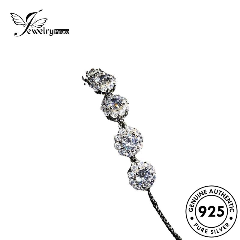 Jewelrypalace Gelang Perak Bunga Matahari Asli Moissanite925 Berlian Wanita B271