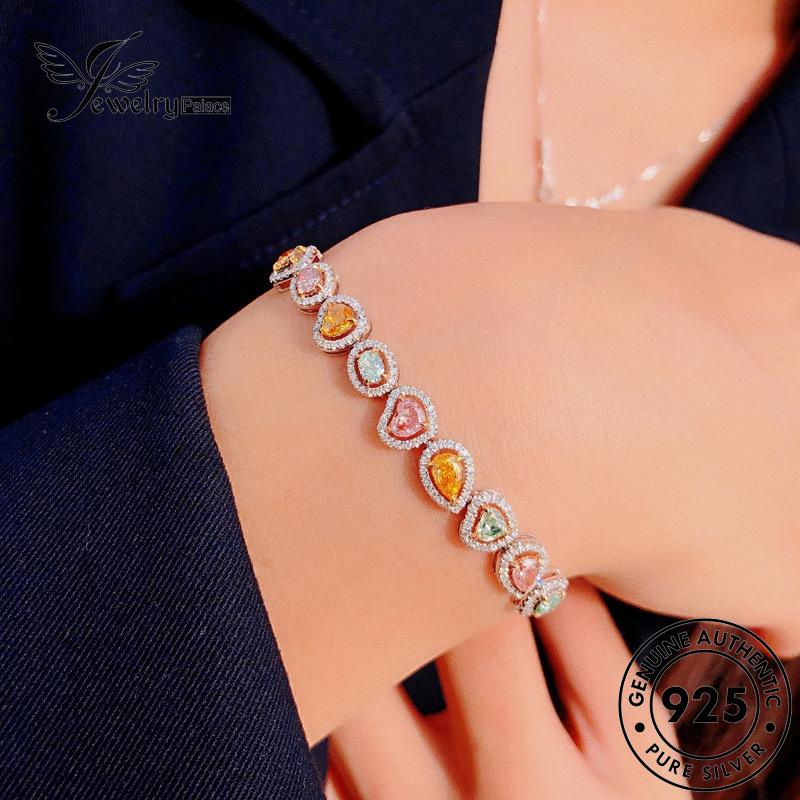Jewelrypalace Gelang925 Citrine Wanita Asli Silver Candy B285