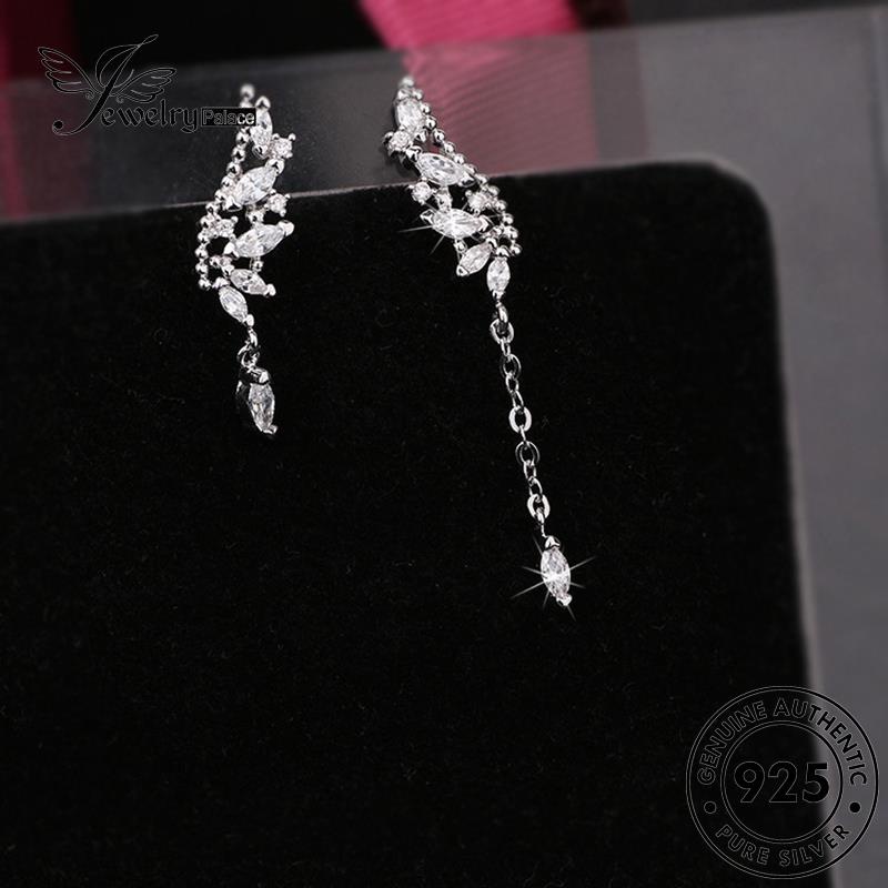 Jewelrypalace 925anting Moissanite Asli Wanita Wing Stud Berlian Perak E150