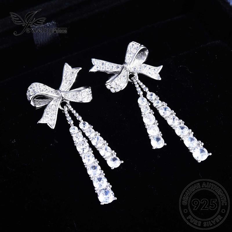 Jewelrypalace Asli Wanita Anting Moissanite925 Stud Berlian Kupu Perak E808