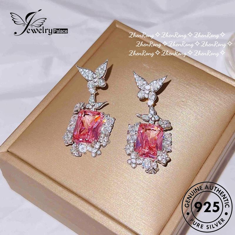 Jewelrypalace Stud Perak Asli Citrine Butterfly925 Anting Wanita E988