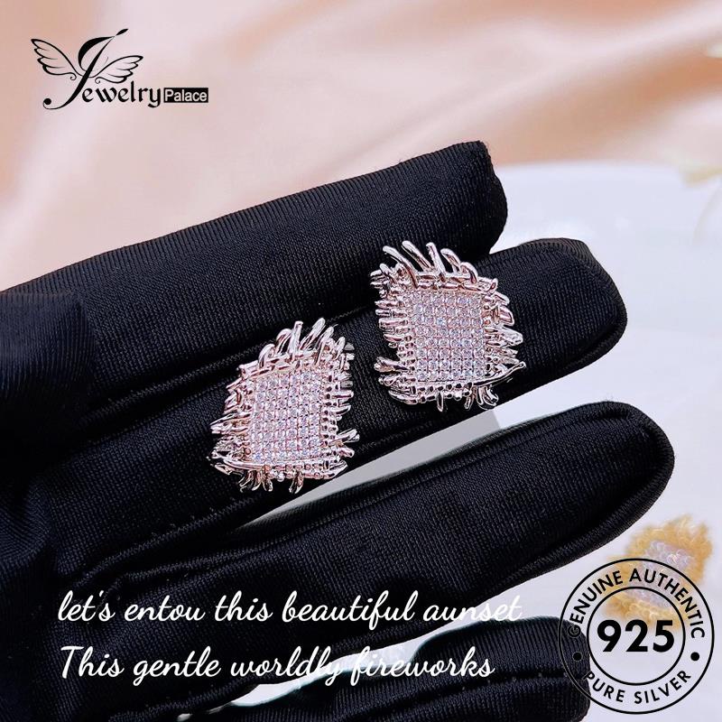 Jewelrypalace Berlian Menenun Stud To Women Anting Emas Moissanite925 Perak Asli E1000