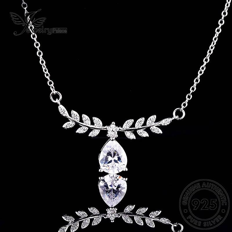 Jewelrypalace Citrine Fashion Kalung Perak Wanita Drop Original925 N314