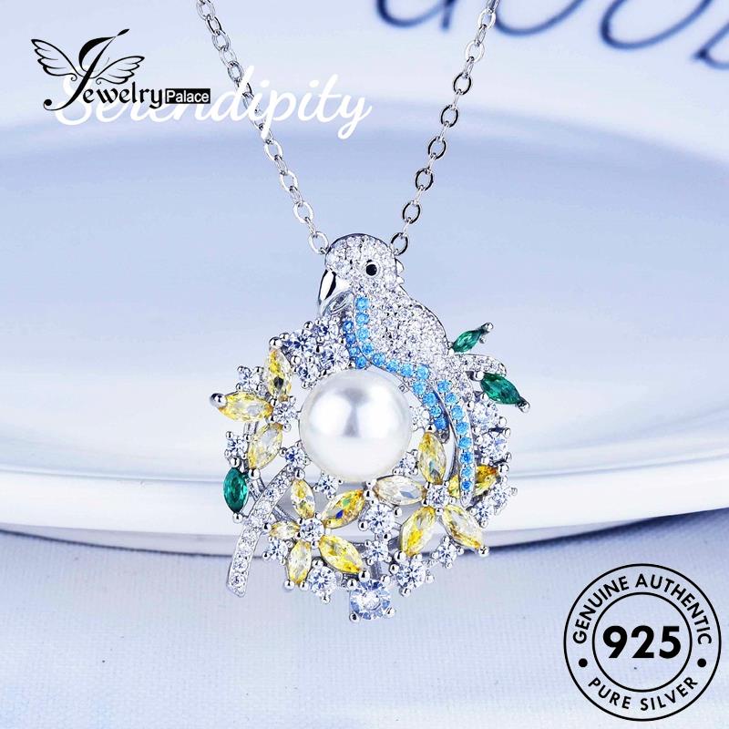 Jewelrypalace Mutiara Fashion925 Asli Wanita Kalung Perak Nuri N1147