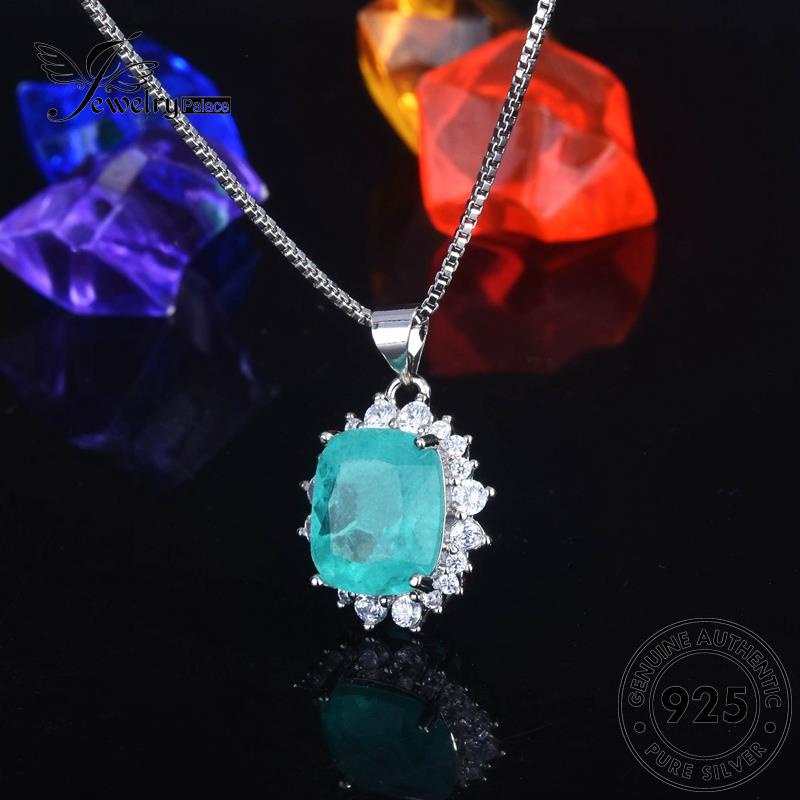 Jewelrypalace Sapphire Kalung Perak Asli Kreatif925 Lingkaran Wanita N1208