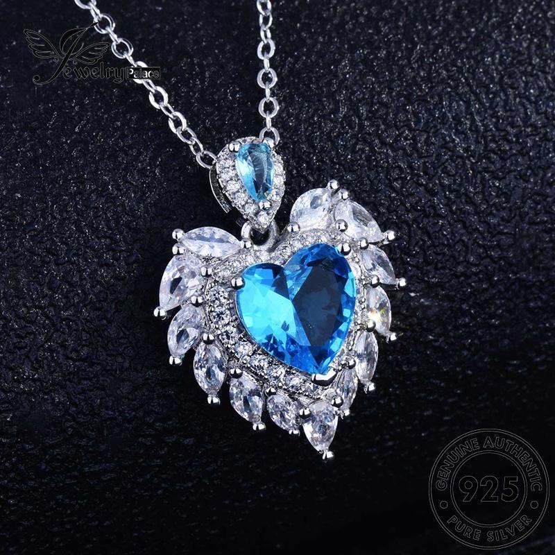 Jewelrypalace Love Wanita Asli Kalung Perak Fashion Safir925 N1210