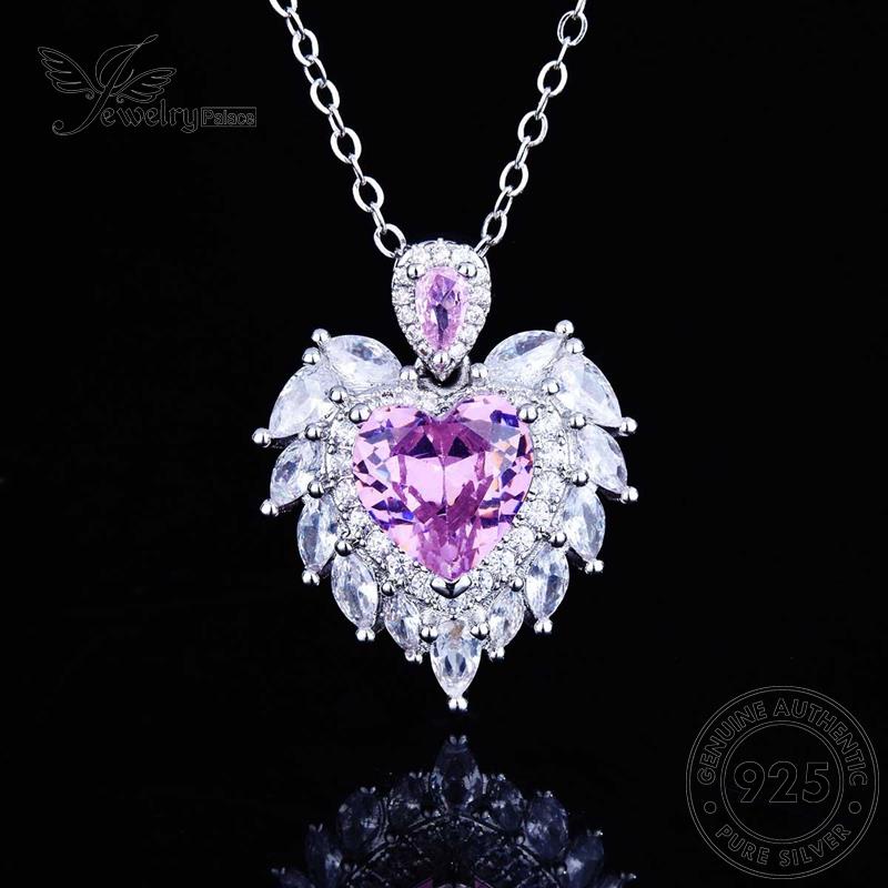 Jewelrypalace Love Wanita Asli Kalung Perak Fashion Safir925 N1210