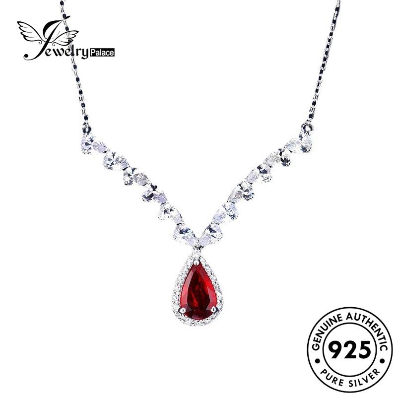 Jewelrypalace Kalung Ruby Perak925 Sayap Asli Wanita Fashion Angel N1408