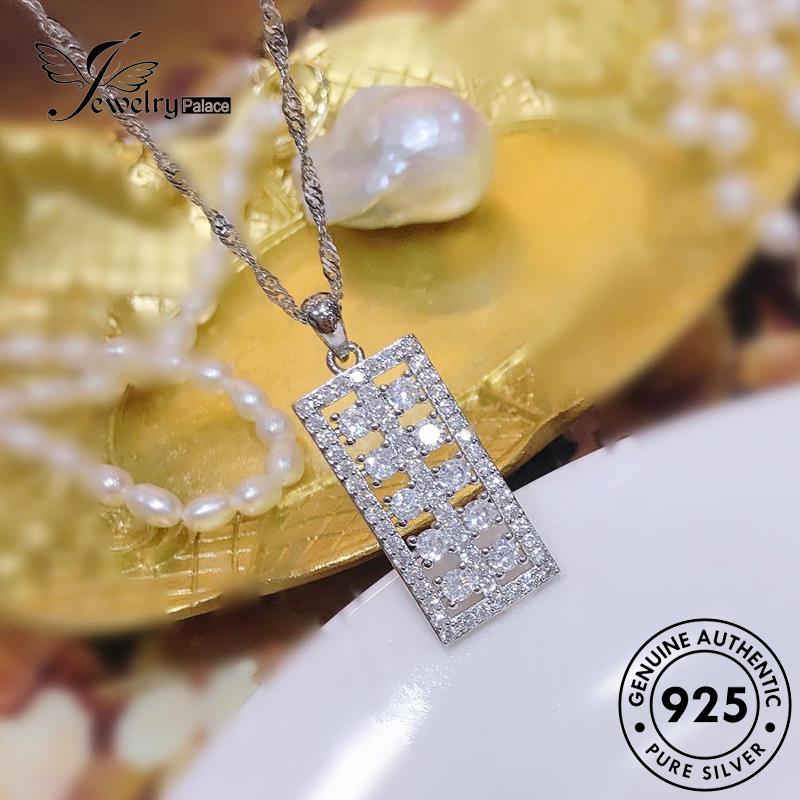 Jewelrypalace Perak Asli Moissanite Sempoa925 Berlian Kalung Wanita Kreatif N1548