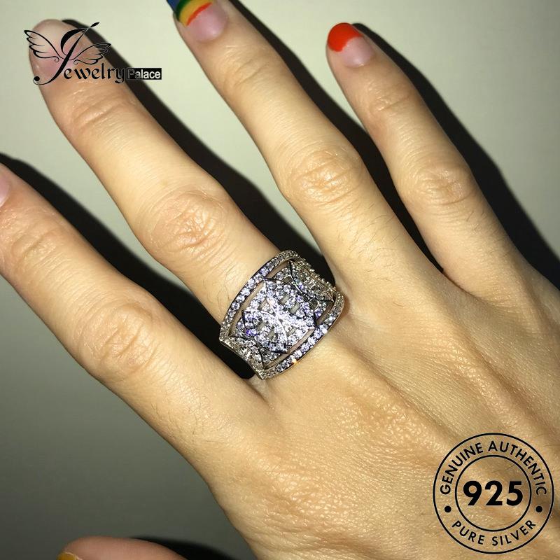 JEWELRYPALACE Sterling Silver Perhiasan Original Cincin Silver Kawin Asli Wanita Diamond Aksesori Murni Nikah Fashion korea Perak Moissanite 925 R1400