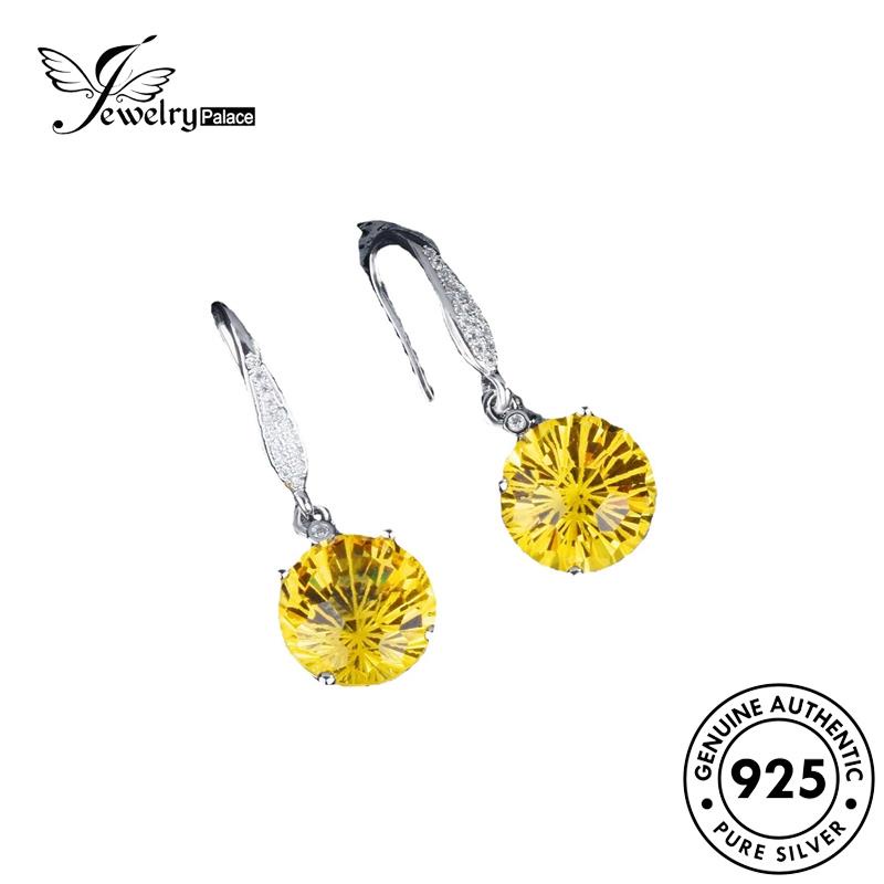 Jewelrypalace Perak Wanita925 Citrine Kalung Fashion Asli Set S206