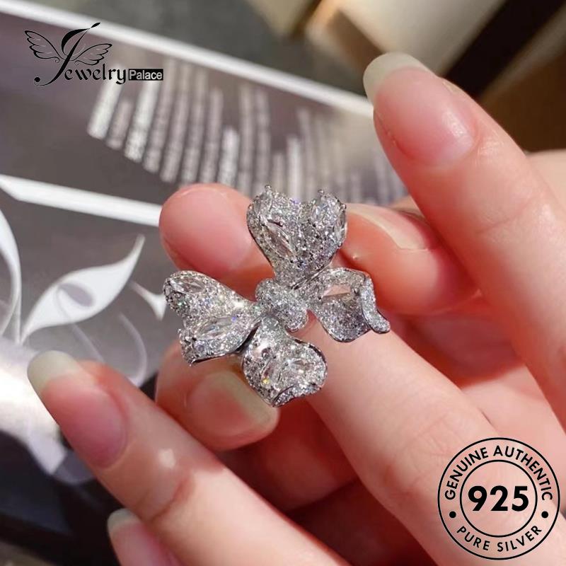 Jewelrypalace Kupu Berlian Moissanite Perak Wanita925Set Asli Kalung Lucu S504