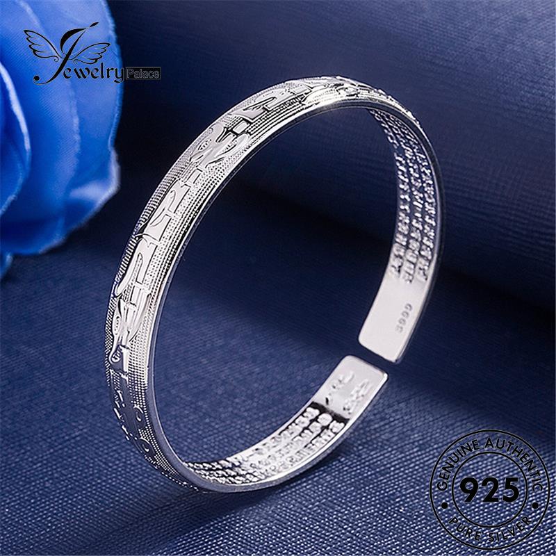 Jewelrypalace Gelang Sutra Asli Hati925 Wanita Silver Vintage B41