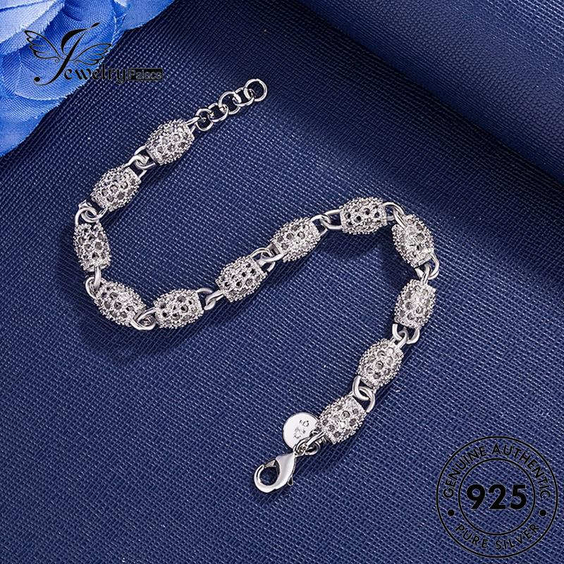 Jewelrypalace Perak Wanita Asli Fashion Gelang Hollow925 B580