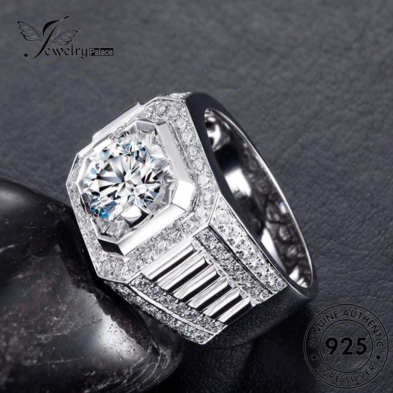 Jewelrypalace Asli Wanita Perak925 Berlian Fashion Moissanite Rings R51