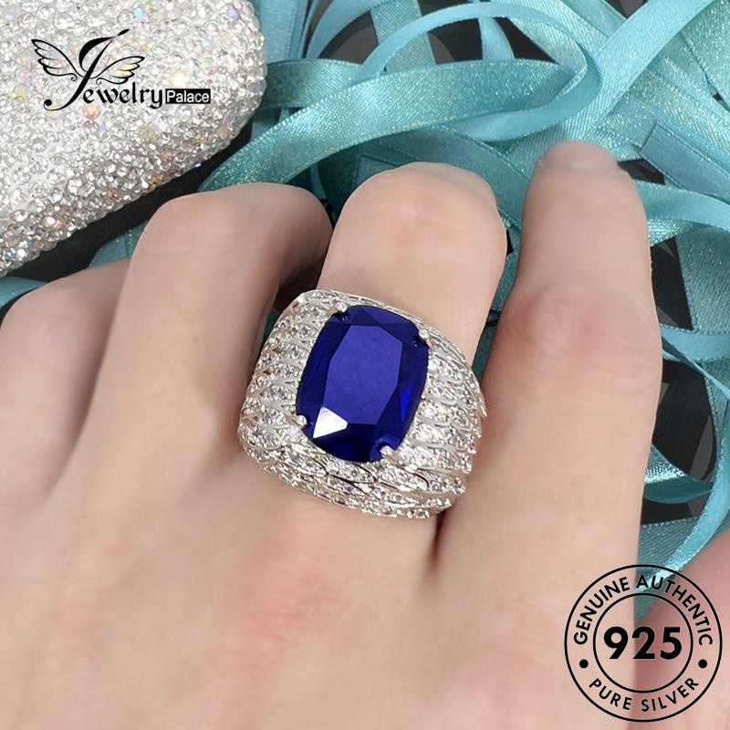 Jewelrypalace Angel Safir925 Pria Cincin Perak Asli Temperamen Sayap R844