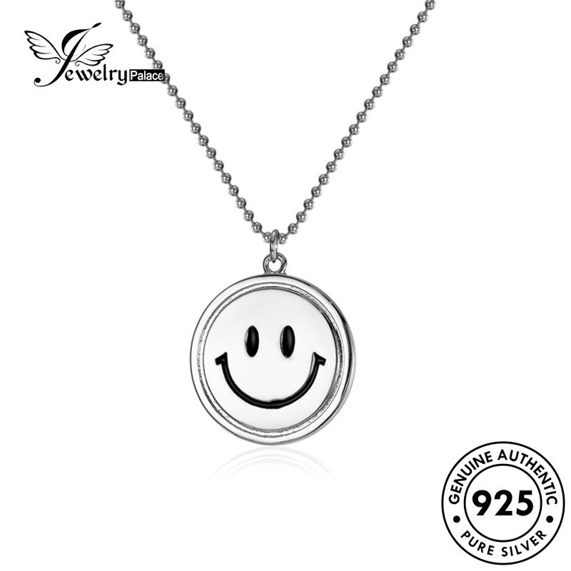 Jewelrypalace Kalung Perak925 Asli Wanita Smiley Retro N44