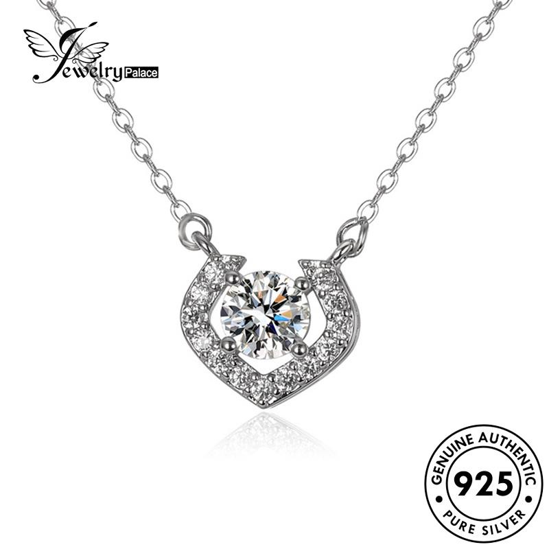 Jewelrypalace Perak925 Asli Berlian Vintage Wanita Moissanite Kalung N73