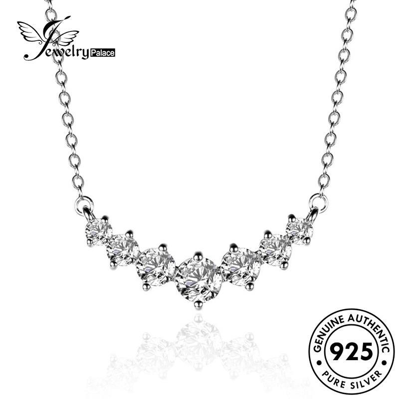 Jewelrypalace Asli Berlian Moissanite Kalung Perak925 Fashion Wanita N55