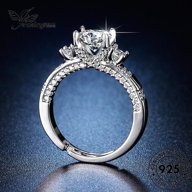 Jewelrypalace Moissanite Perak925 Fashion Asli Wanita Cincin Berlian Spark R144