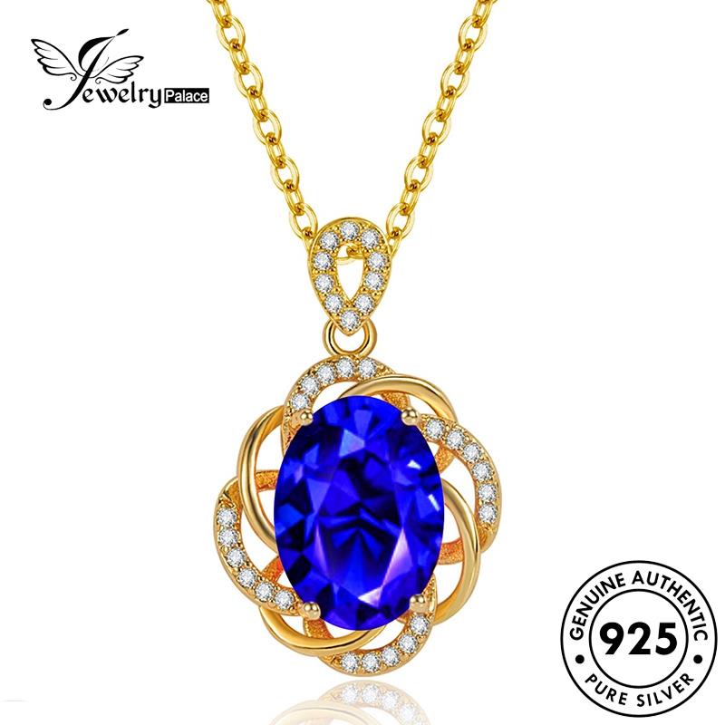 Jewelrypalace Ruby Hollow Wanita Fashion925 Perak Kalung Asli N1111