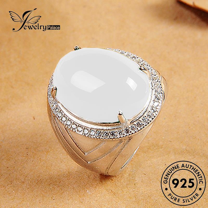 Jewelrypalace Cincin Perak Atmosphere Asli Giok Wanita925 R1799