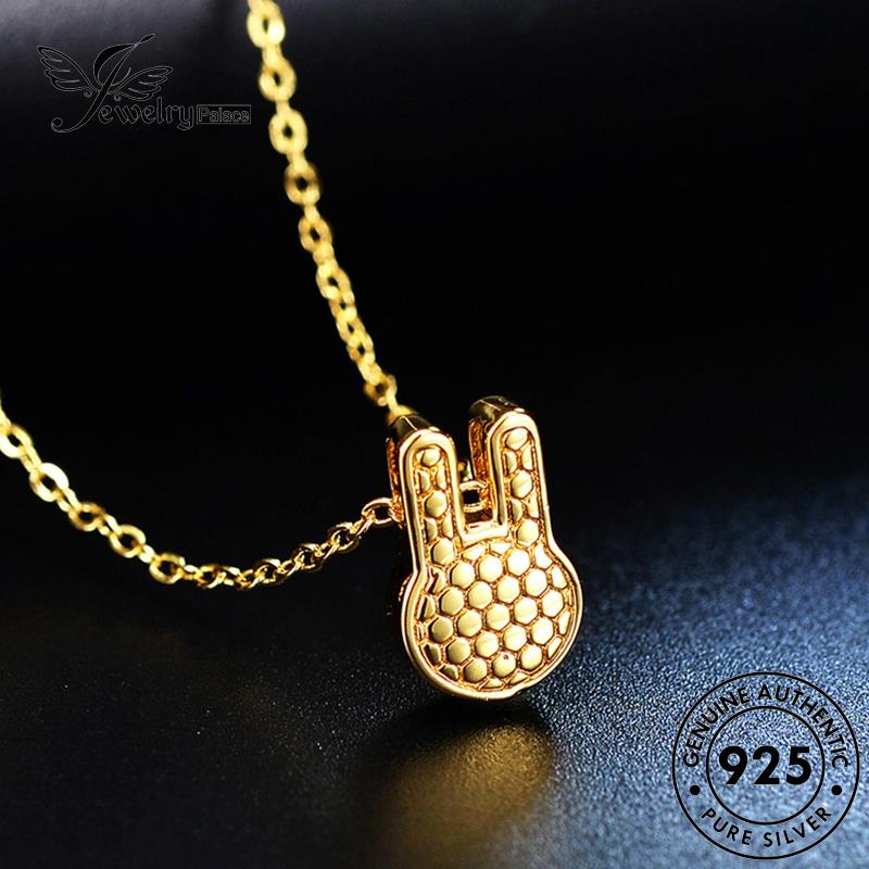 Jewelrypalace Kalung Perak925 Kelinci Emas Asli Wanita Lucu N115