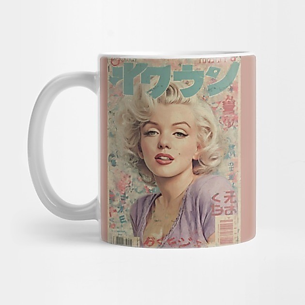 Marilyn Monroe Vintage Japanese Poster - Marilyn Monroe Tea Mug