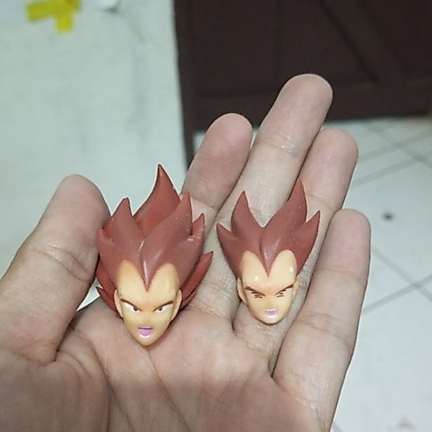 part head + face plate shf Vegeta scouter sdcc kws # action figure dragon ball z GT superhero super 