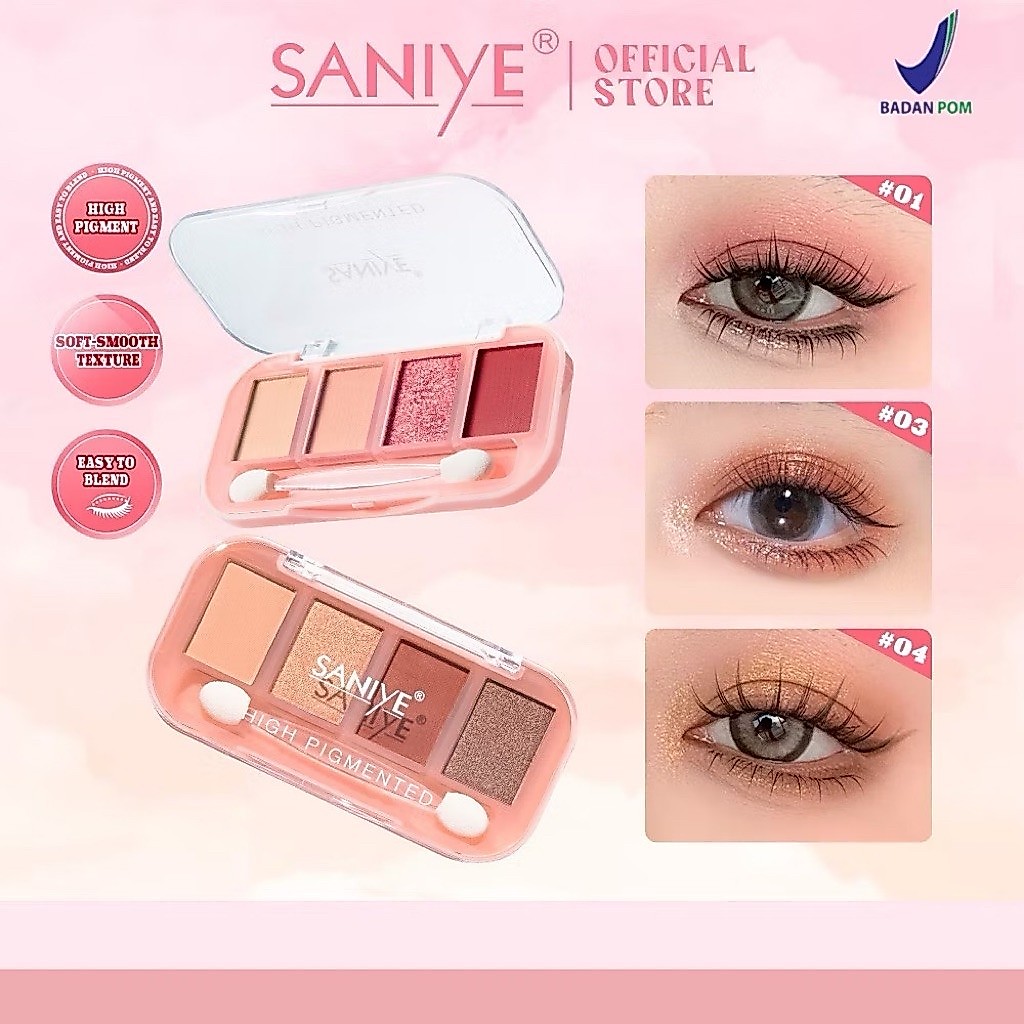 SANIYE HIGH PIGMENTED EYESHADOW PALETTE / SANIYE EYESHADOW PALETTE / SANIYE EYE SHADOW PALETTE