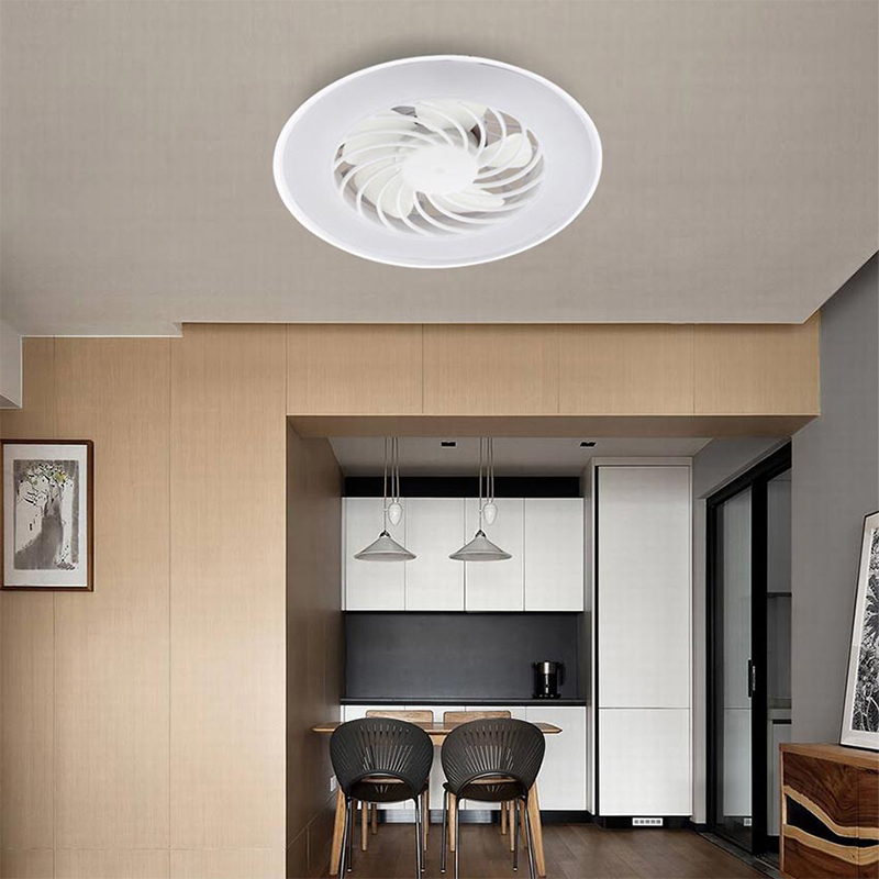 2 in 1 Ceiling Fan with LED Light E27 Ceiling Fan With Remote Control Silent Ceiling Fan Light