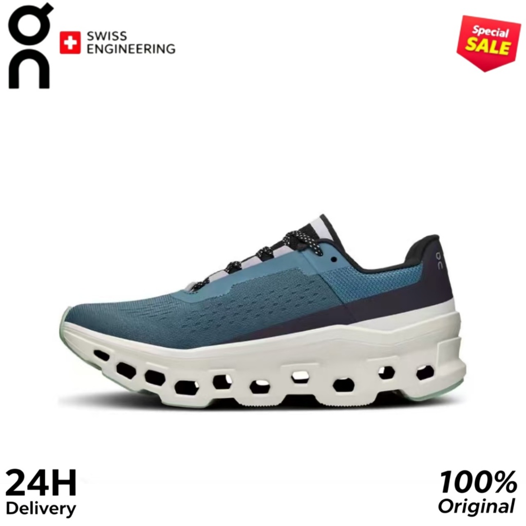 On Cloud MONSTER Running shoes For Women Blue-gray
