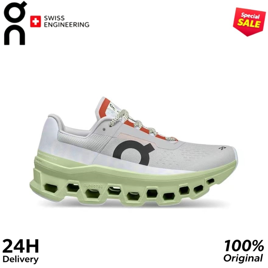 On Cloud MONSTER Women's Glacier Grey Macaron Running Shoes