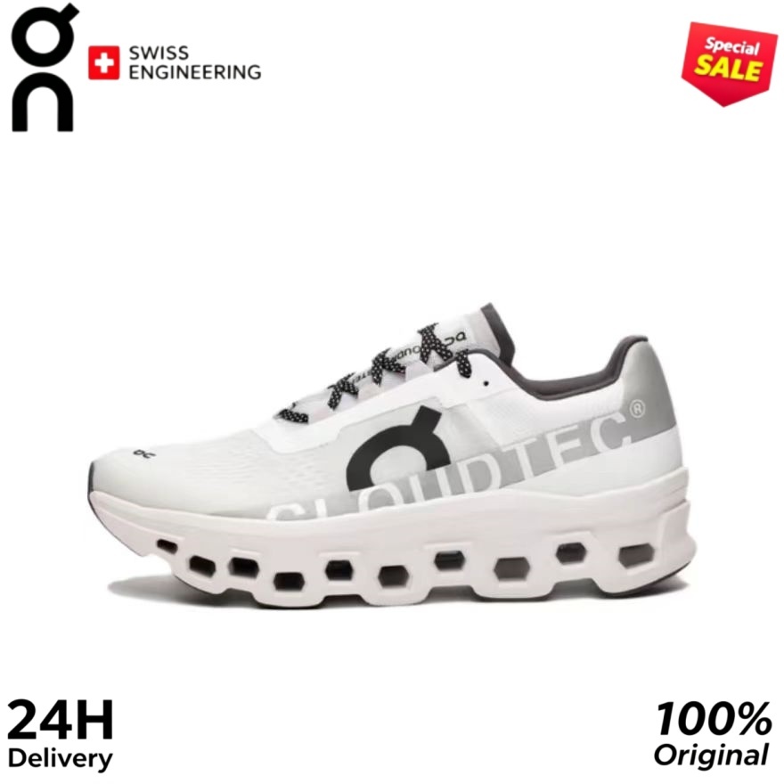 On Cloud MONSTER Women's Running Shoes Pure-white