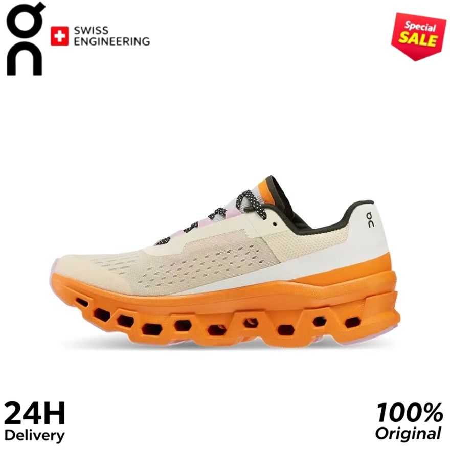 On Cloud MONSTER Yellow brown women's running shoes