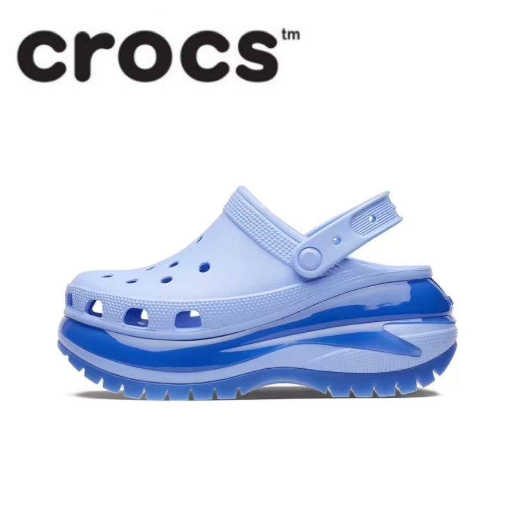 Crocs purple thick-soled adjustable heel women's sandals