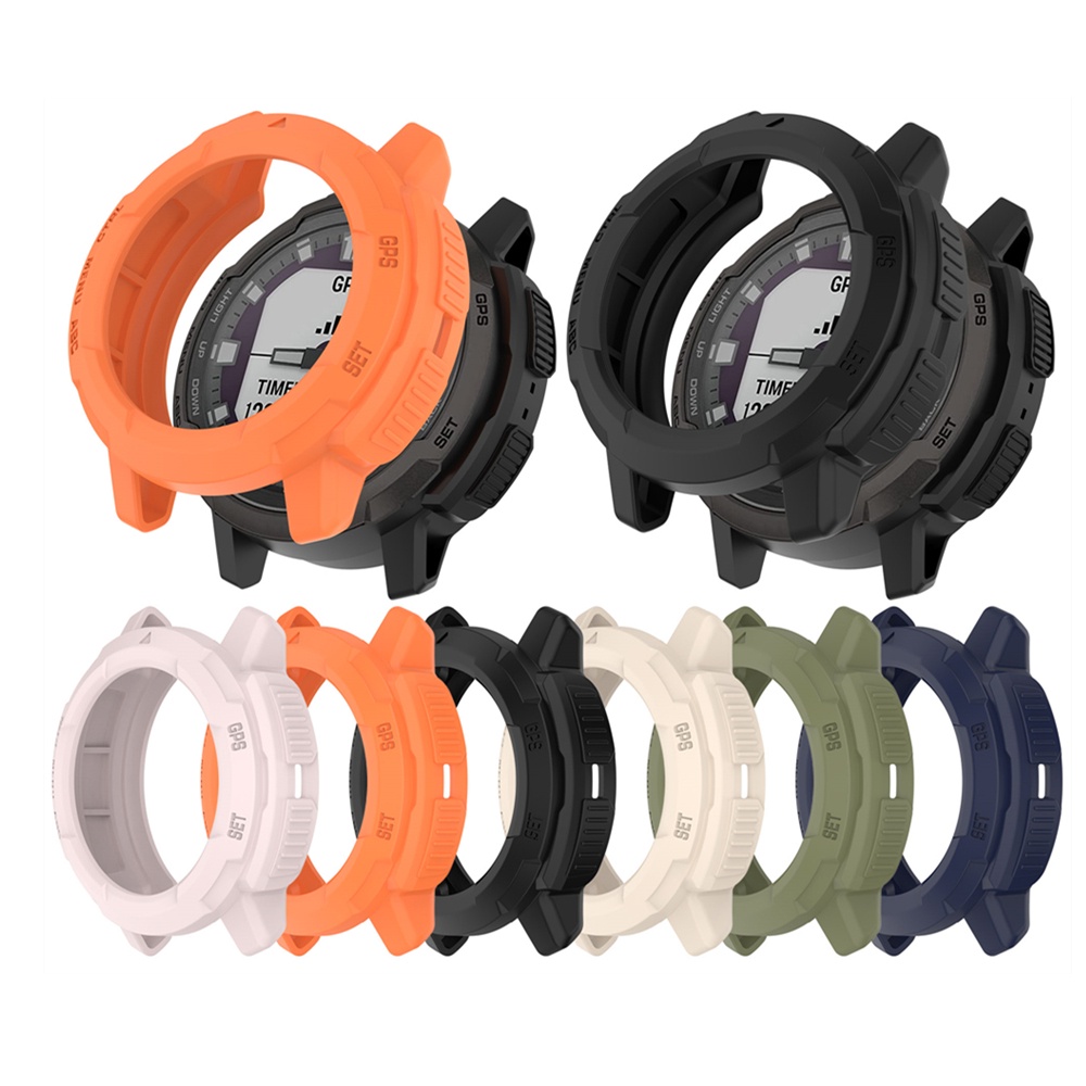 Tpu Case Cover Untuk Garmin Instinct Crossover Protector Smart Watch Edge Frame Shell Parts