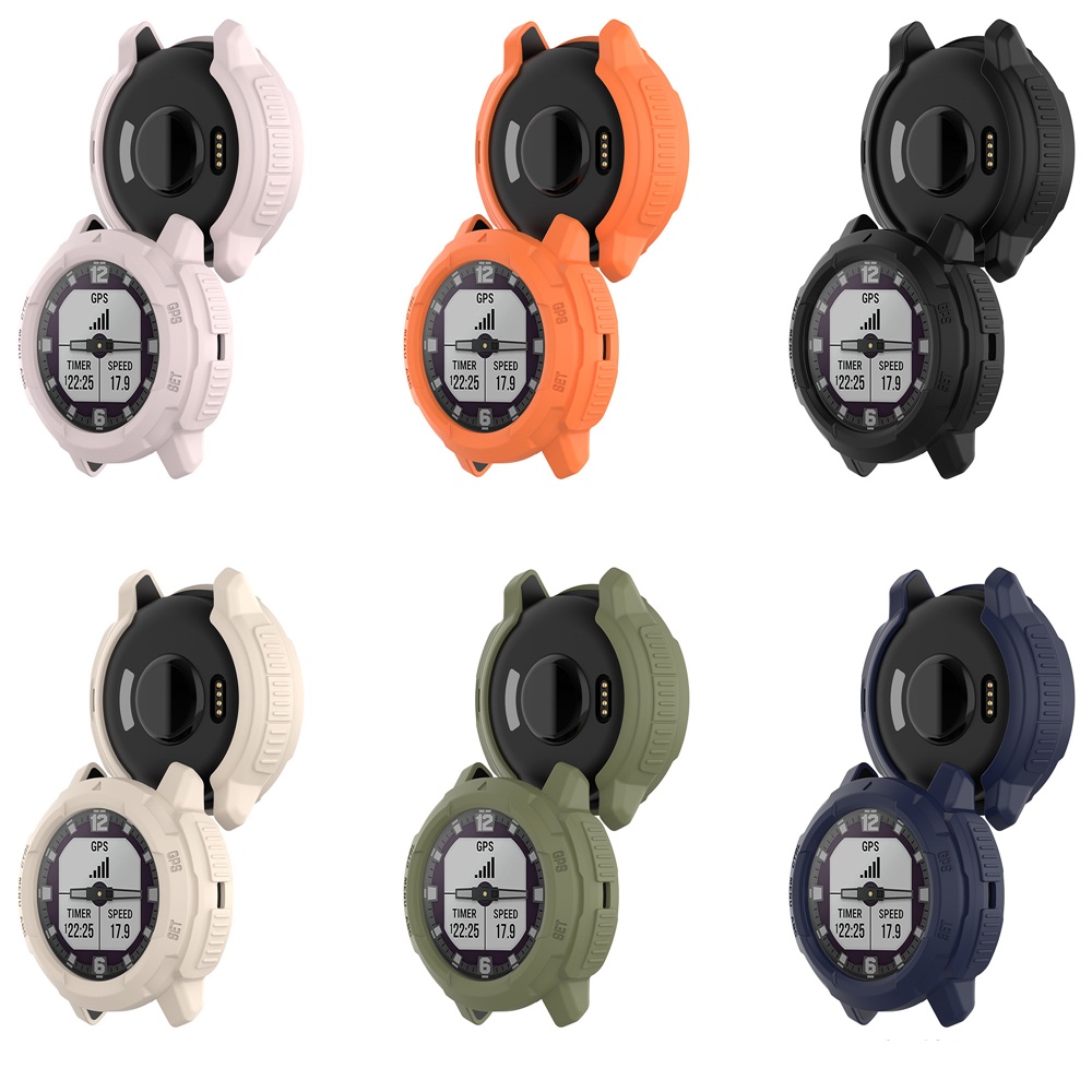 Tpu Case Cover Untuk Garmin Instinct Crossover Protector Smart Watch Edge Frame Shell Parts