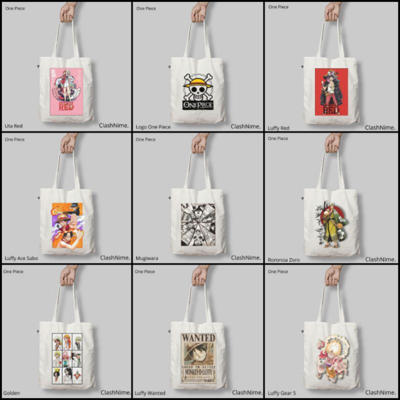 TERBARU - Totebag Anime One Piece Luffy  mugiwara - Clashnime Distro