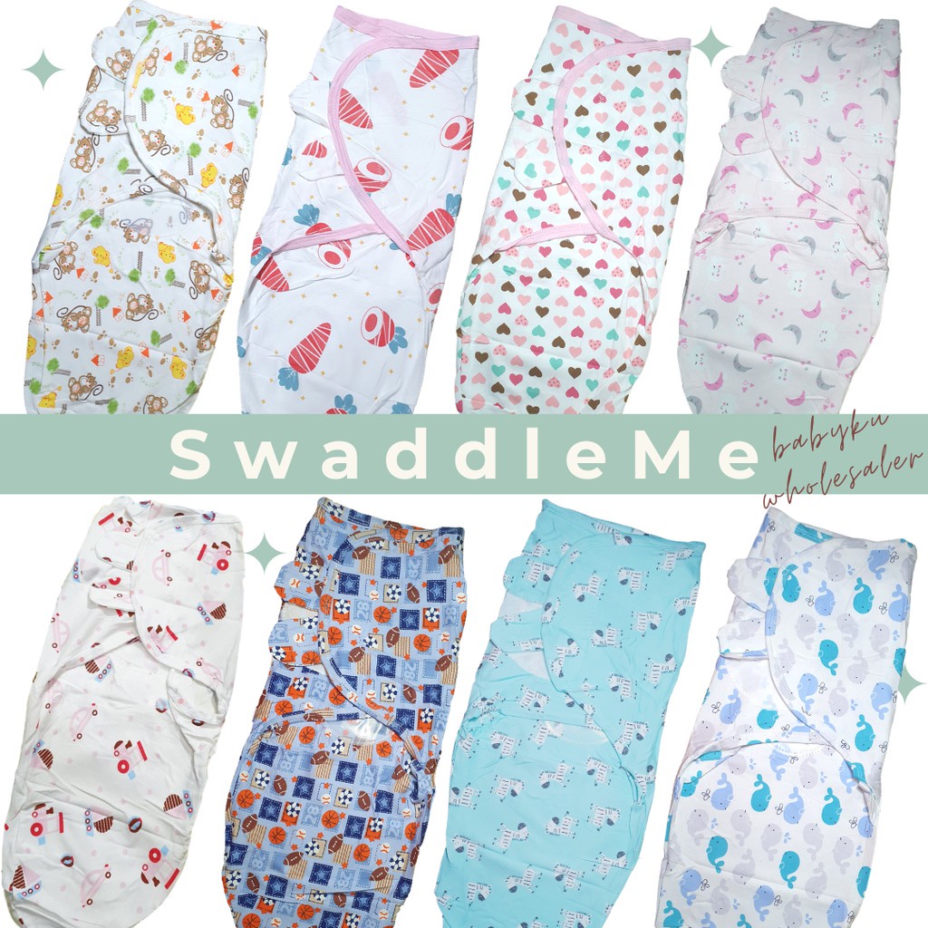 Bedong instan swaddle me / bedong bayi instant