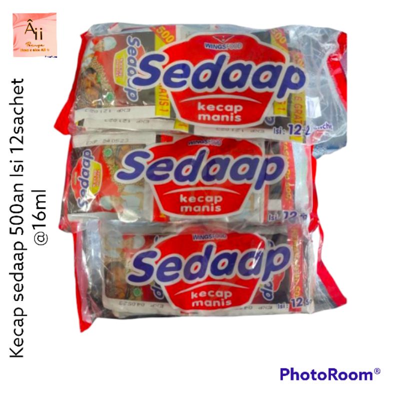 

1 renteng kecap sedaap sachet 500an netto @16ml x 12 sachet